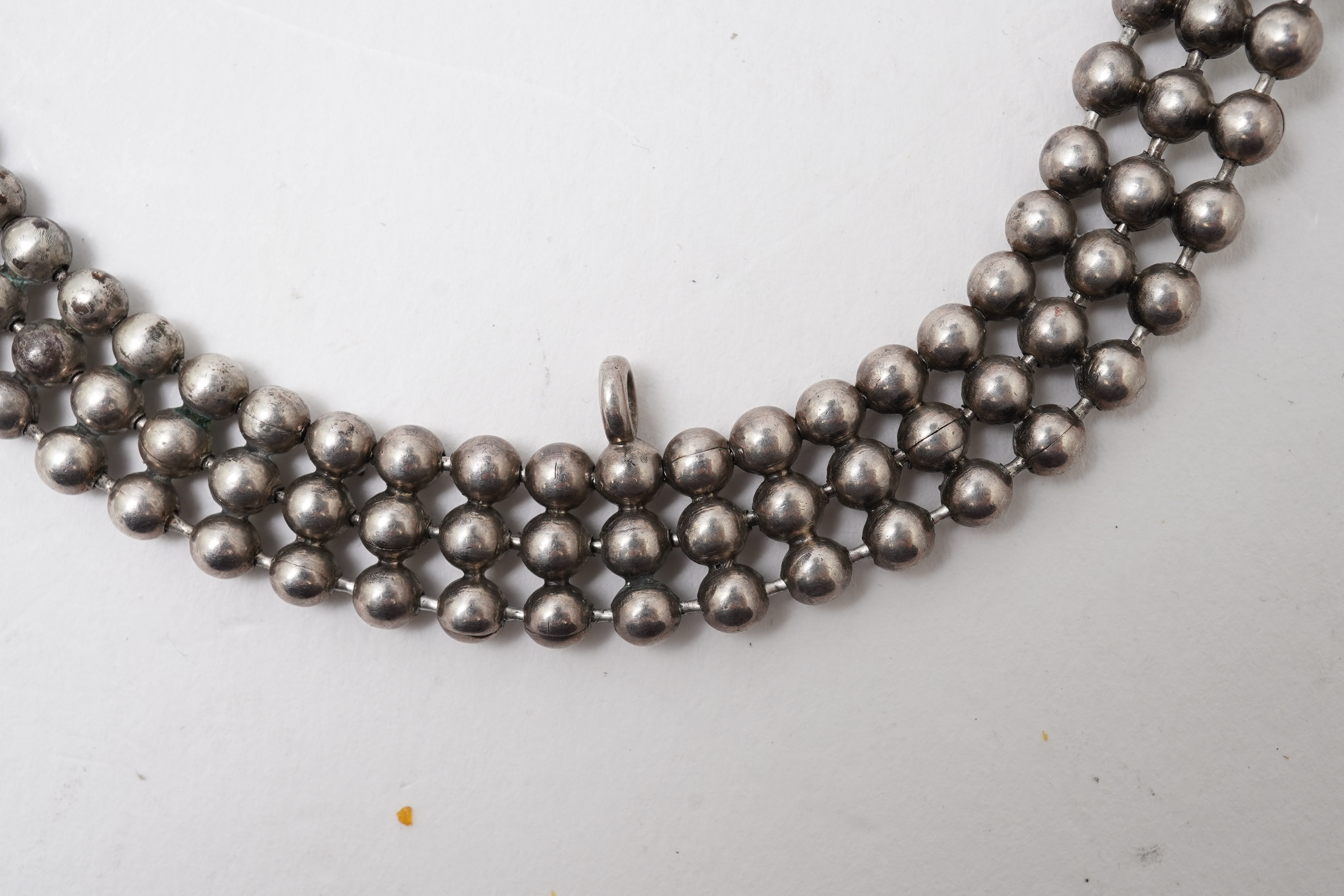 Three silver necklaces, 19th/early 20th century